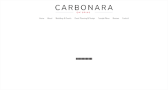 Desktop Screenshot of carbonaracatering.com
